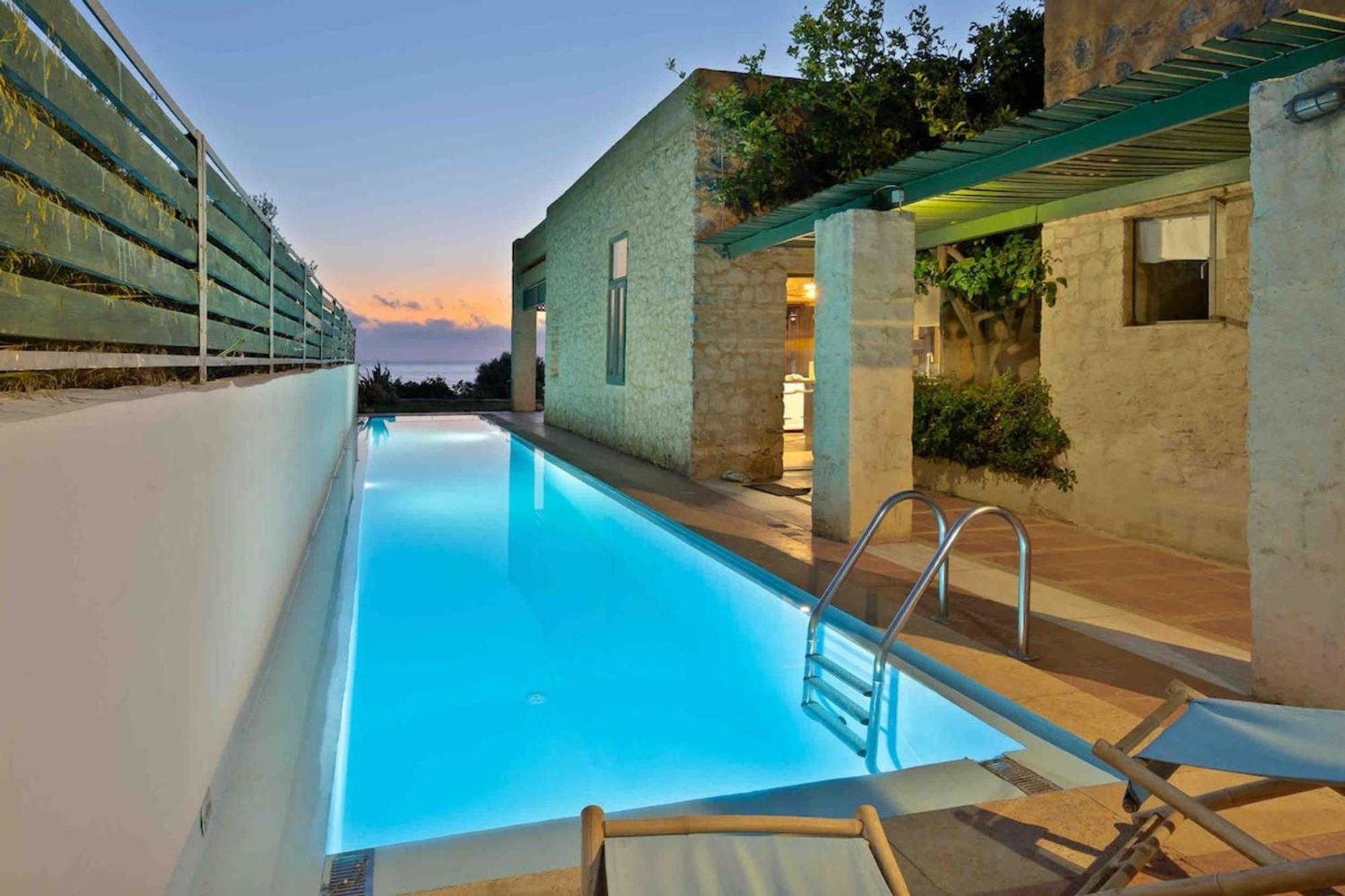 Villa Mediterranea, With Heated Pool Livadia  Εξωτερικό φωτογραφία